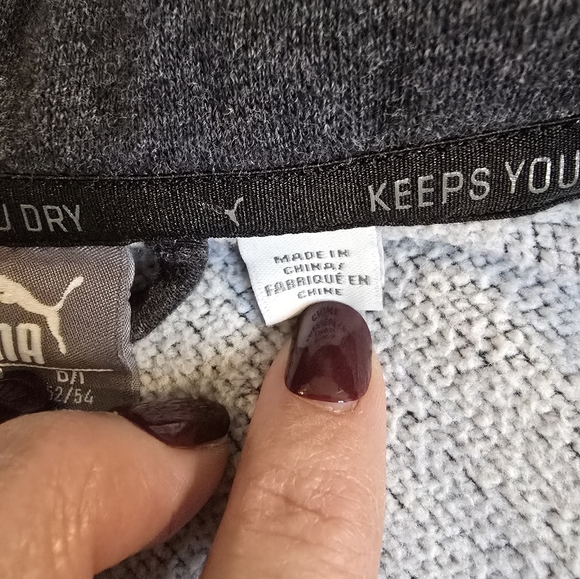 Puma Zipper Front Athletic Jacket Unisex Size Large Gym Streetwear Workout - Picture 6 of 8